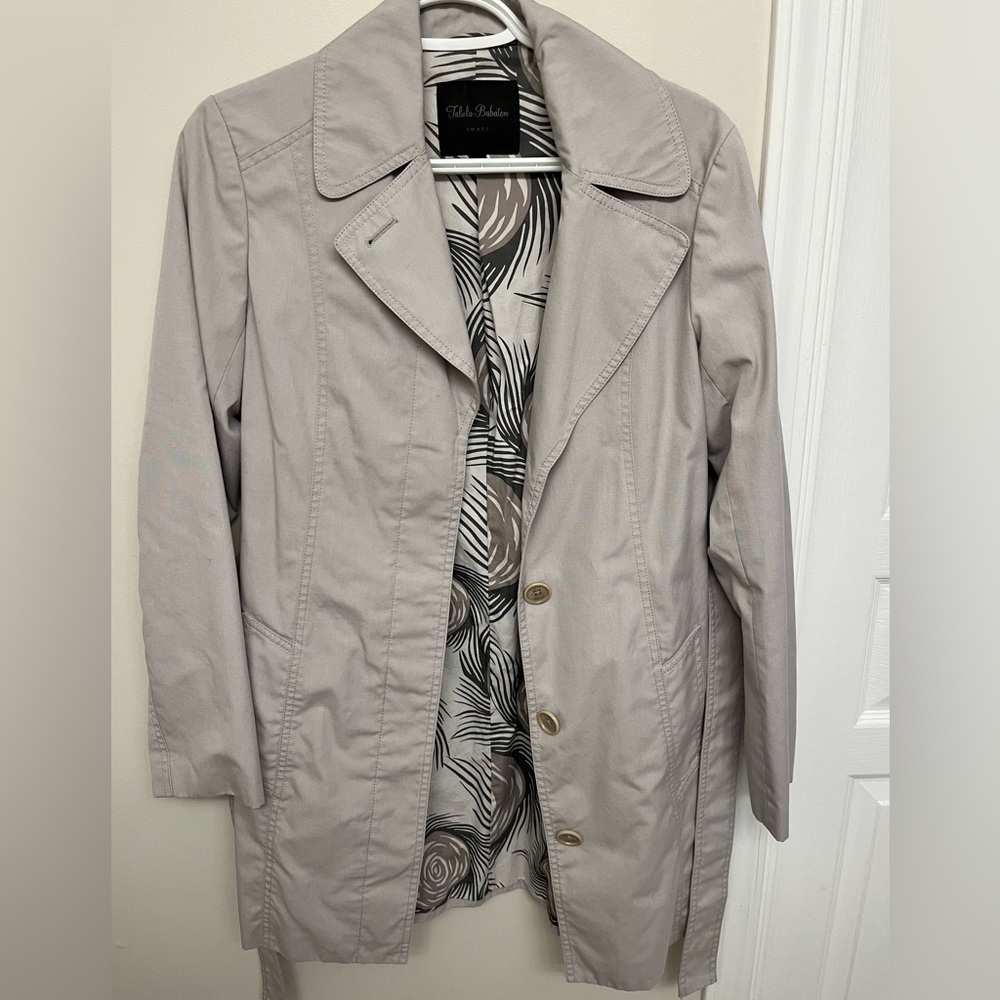 Talula Women's Light Gray Trench Coat